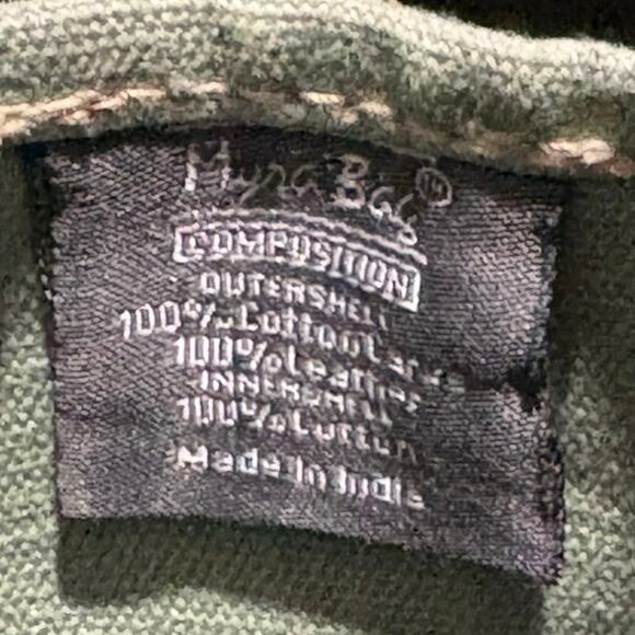 Myra Bag Hide And Floral Print Small Crossbody 10” X 10” Leather Style S-12C2 - Picture 10 of 10